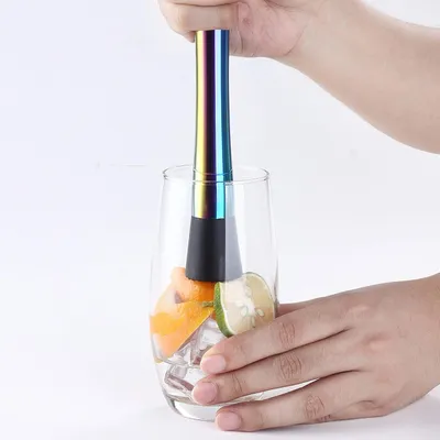Produktbild von Professioneller Cocktail-Stößel aus Edelstahl, langlebiges, einfach zu verwendendes Barwerkzeug