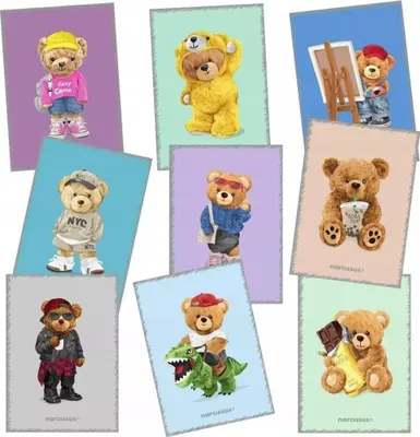 Zdjęcie produktu dla Zeszyt PP TEDDIES A5 w kratkę 60 kartek 80g 9 sztuk