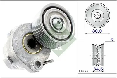 Produktbild von INA Spannrolle für Mercedes