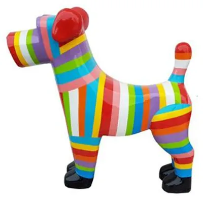 Produktbild von Abstrakte Kunst Figur Statue Garten dekoration design Statuen Figuren Hund Deko