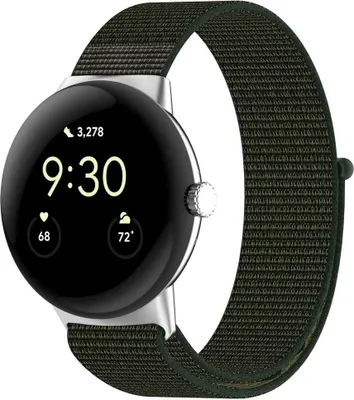 Produktbild von Strap-it Weiches Nylonband – passend für Google Pixel Watch 1/2 – Nylonband mit Klettverschluss für Pixel Watch