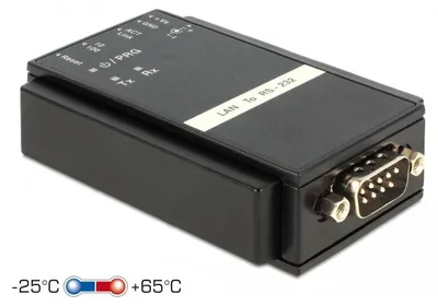 Produktbild von DeLOCK 62504, RS-232, RJ45, Schwarz