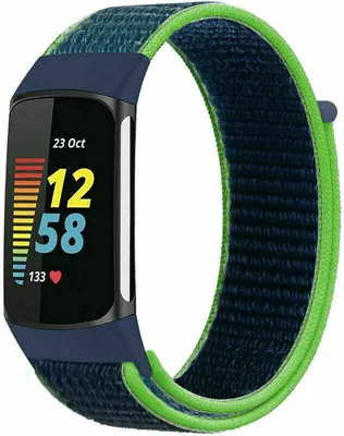 Produktbild von Strap-it Fitbit Charge 5 Nylonarmband (Limone)