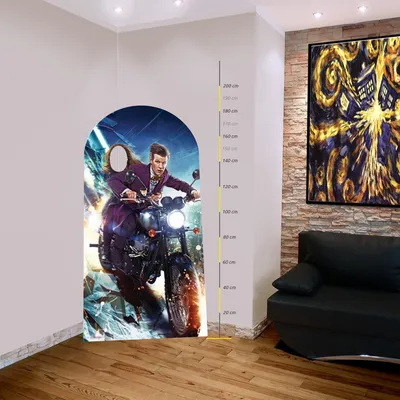 Produktbild von Pappfigur DOCTOR WHO geht Kopf Der Stand Doktor und Clara auf dem Motorrad Hauteu