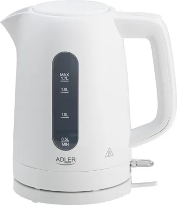 Produktbild von Adler AD 1379 Wasserkocher 2200W, 1,7 L, STRIX-System, 360° drehbar - Weiß