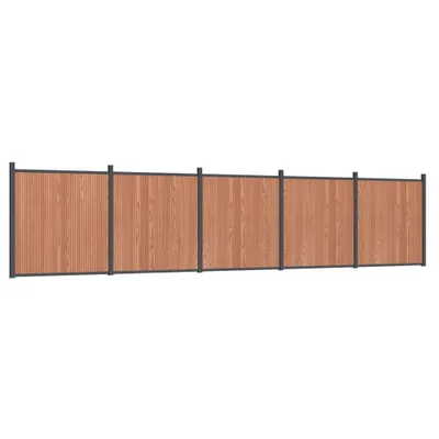 Produktbild von vidaXL Zaunelement Braun 872x186 cm WPC
