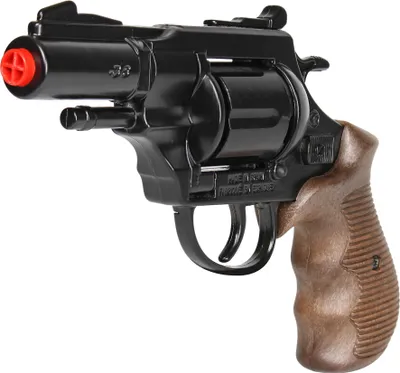 Obrázek produktu pro Policejní revolver Gold colection černý kovový 12 ran