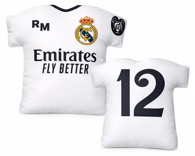 Real Madrid Kissen T-Shirt-Form Nr. 12 40x40 cm
