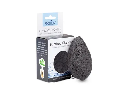 Productafbeelding van Skoon Konjac spons met bamboehoutskool