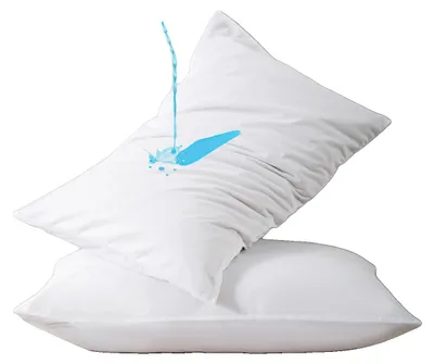 Produktbild von Kissenbezug, wasserdicht, weicher Stoff, 51x102cm (20x40inch), weiß (2Stück)