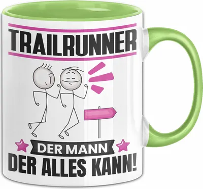 Produktbild von Trailrunner Tasse Geschenk für Trailrunner Der Mann Der Alles Kann Geschenkidee zum Geburtstag (Grün)