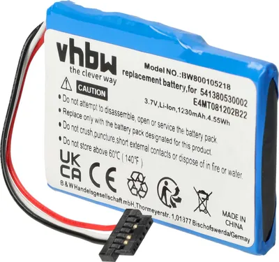 Produktbild von vhbw Akku kompatibel mit Navigon Transonic PNA 7000, PNA 7000T, PNA-6000, PNA-6000T, PNA 7100, PNA 7310 GPS Navigation Navi (1200 mAh, 3,7 V, Li-Ion)
