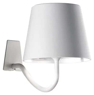 Immagine prodotto di Lampada a led da Parete Poldina Bianca ricaricabile e dimmerabile con batteria fino a 12 ore