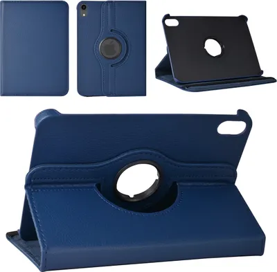 Produktbild von iPad Mini 2021 Book Case Tablet Cover - Dark Blue - 360 Degree Rotatable