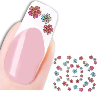 Produktbild von 3D Nagel Sticker Nail Art Blume Aufkleber Neu