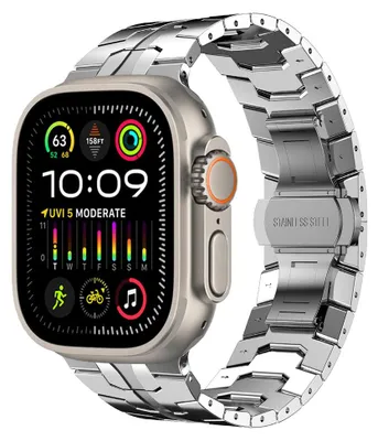 Produktbild von Techsuit Armband (W063) - Apple Watch 1/2/3/4/5/6/7/8/9/10/SE/SE 2/Ultra/Ultra 2 (42/44/45/46/49mm) - Silber