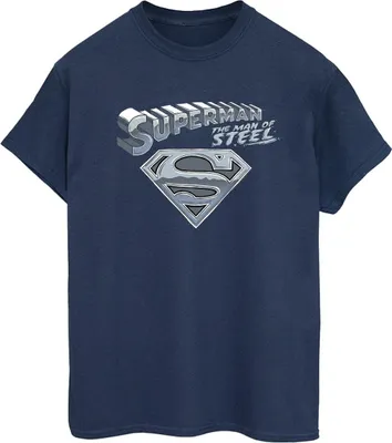 Produktbild von DC Comics - "The Man Of Steel" T-Shirt für Damen BI43877 (M) (Marineblau)