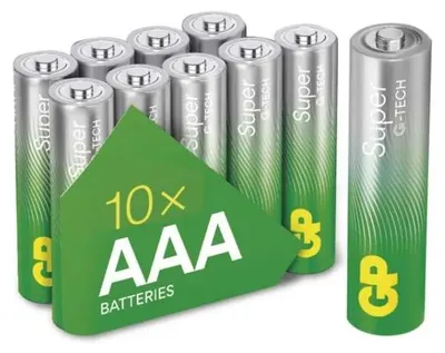 Obrázok produktu pre GP BATERIE GP Alkalická baterie SUPER AAA (LR03)- 10ks