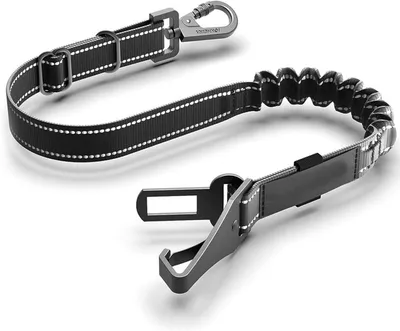 Imagen del producto de Arnés de seguridad para perros, ajustable, universal, con fijación para reposacabezas, cinturón de seguridad para perros