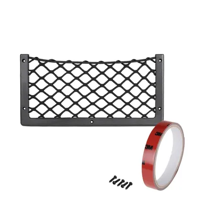 Zdjęcie produktu dla alca® Storage Net S Interior Camping Travel 30 x 17 cm Uniwersalny przykręcany i samoprzylepny