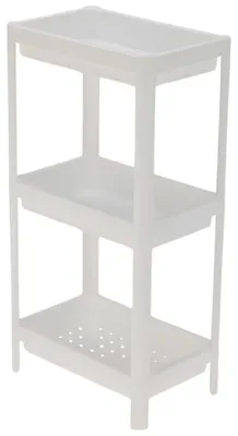 Produktbild von Badregal 3-stufig Küche 36x71 cm Kunststoff, weiß