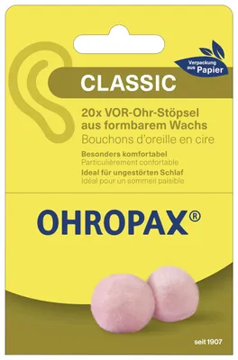 Productafbeelding van Ohropax Oordopjes Wasbolletjes (20 stuks)