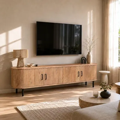 Produktbild von Giga Meubel Tv-schrank Merel Natur Mangoholz - 200x46x56cm