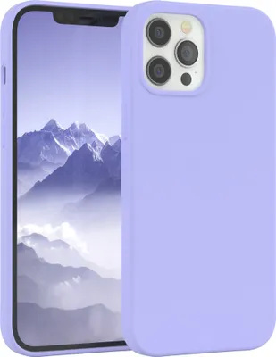 Produktbild von EAZY CASE Silikonhülle für Apple iPhone 12 Pro Max Silikon Backcover Schutz in Violett