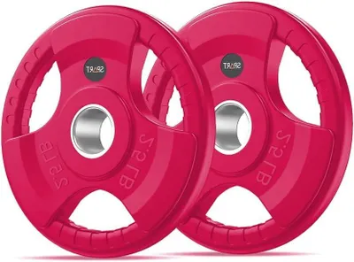 Productafbeelding van Olympische Halterschijven - Gewichtsplaten Krachttraining - Spieropbouw Kracht - Rubberen Coating Gietijzer - 2 inch - Meerdere Kleuren