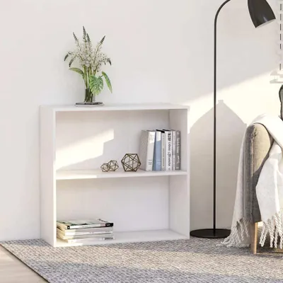 Immagine prodotto di Maison Exclusive - Libreria bianca 80x30x76,5 cm Materiale ligneo