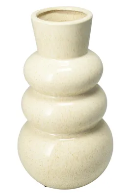 Produktbild von Vase - H 25 cm - Creme - Porzellan