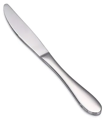 Immagine prodotto di Set di 6 coltelli da tavola in acciaio inossidabile, lunghezza 23 cm, coltelli da antipasto argentati