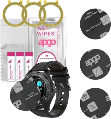 Produktbild von apgo 3 Stück Schutzglas, Matt, kompatibel mit BlitzWolf BW-HL3 Smartwatch, Hybrid 8H, Ersatz für Hartglas, Displayschutzglas, Bildschirmschutz, Displayschutz, kratzfest