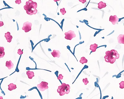 Produktbild von A.S. Création Papiertapete Aquarelle, blau, rot, 10,05 m x 0,53 m, 940892, 94089-2