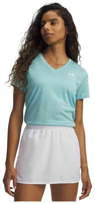 Produktbild von Under Armour Tech Ssv Twist Kurzarm-t-shirt Blau M Frau Blau M
