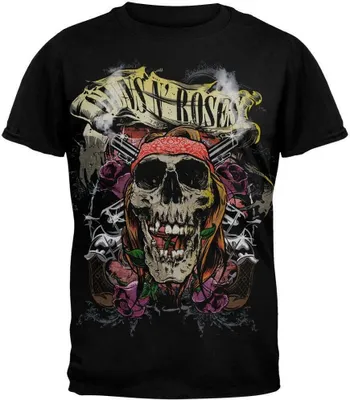 Produktbild von Guns N Roses - "Trashy Skull" T-Shirt für Herren/Damen Uni RO342 (L) (Schwarz)