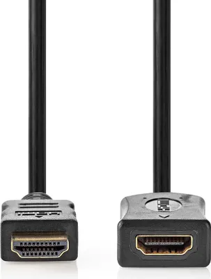 Produktbild von Nedis High Speed ​​HDMI  Kabel mit Ethernet - HDMI Stecker - HDMI Ausgang - 4K@60Hz - ARC - 10.2 Gbps - 3.00 m - Rund - PVC - Schwarz - Label