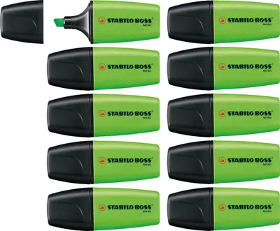 Produktbild von Textmarker - STABILO BOSS MINI - 10er Pack - grün