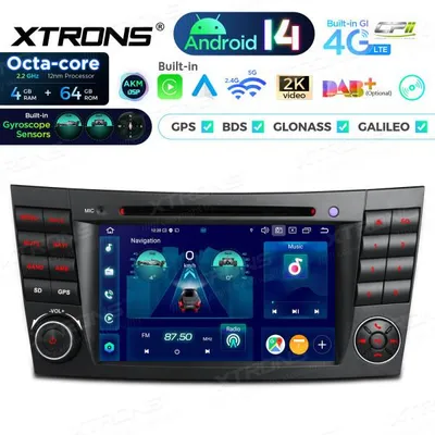 Produktbild von Xtrons PX74M211GS Android Autoradio Mercedes-Benz W211 W219 7 Zoll 4G LTE