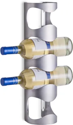 Obrázek produktu pro Držák na lahve na zeď – nerezová ocel – 11,5 x 9,8 x 45 cm