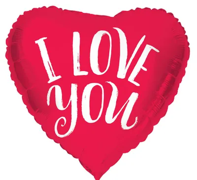 Produktbild von Herz Folienballon I love You rot 45cm Ballon Liebe Hochzeit Antrag Valentinstag