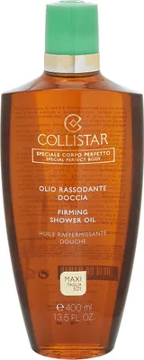 A bottle of Collistar Firming Shower Oil.