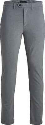 Produktbild von Jack & Jones 12169491, Chino, Erwachsener, Grau, Elasthan, Polyester, Viskose, Nicht bleichen, Natürliche Trocknung