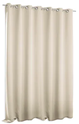 Produktbild von Verdunklungsvorhang ecru Ösen 295x245 cm extra breit Vorhang blickdicht Gardine
