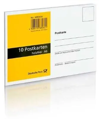 Produktbild von 10 Postkarten - blanko - weiß