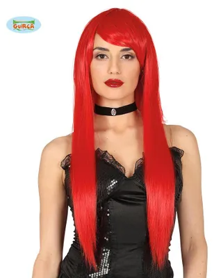 Produktbild von Deluxe Langhaar Perücke Glamourgirl rot für Damen