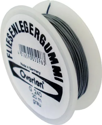 Produktbild von Overmann Fliesenleger Gummi grau, 20 m