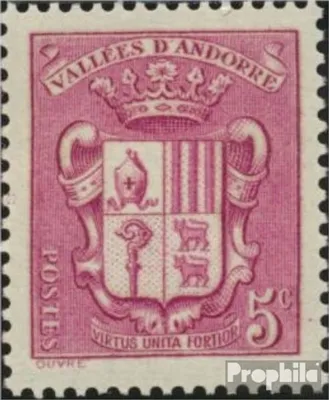 Produktbild von Briefmarken Andorra - Französische Post 1936 Mi 52 postfrisch Freimarken