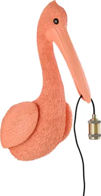 Immagine prodotto di Light & Living - lampada da parete - Pelican - rosa - plastica - lampada a forma di animale - E27 - 3129179