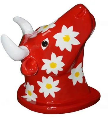 Produktbild von Design Kuh Figur Statue Skulptur Figuren Skulpturen Dekoration Deko Rind Büste